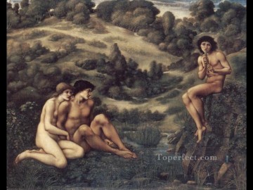 パン・ラファエル前派サー・エドワード・バーン・ジョーンズの庭園 Oil Paintings